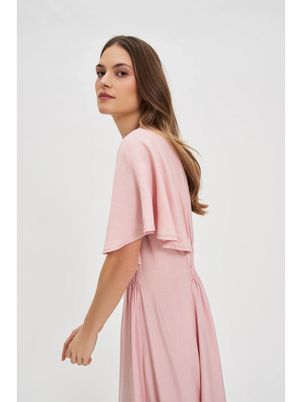 Moodo Roza ženska obleka Moodo