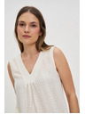 Moodo Kremast ženski top brez rokavov