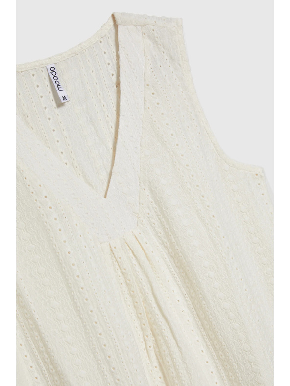 Moodo Kremast ženski top brez rokavov