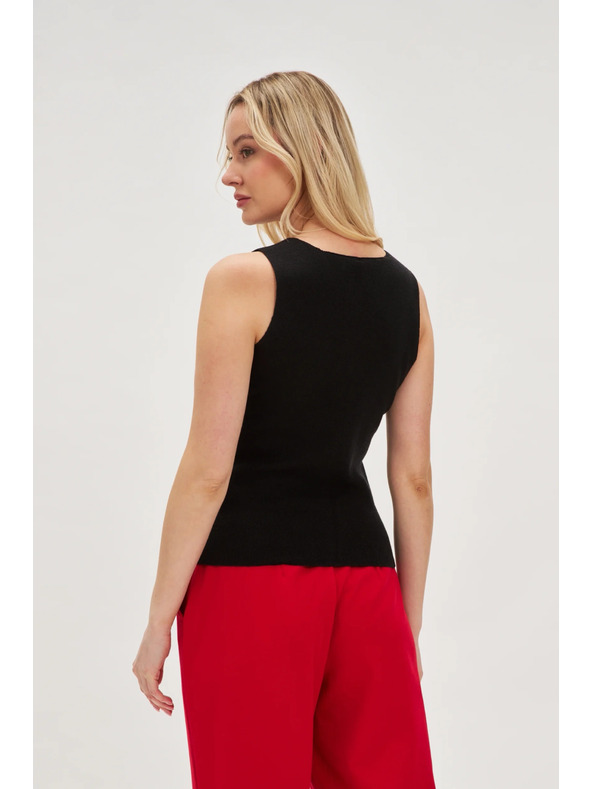 Moodo Črna ženska majica Moodo