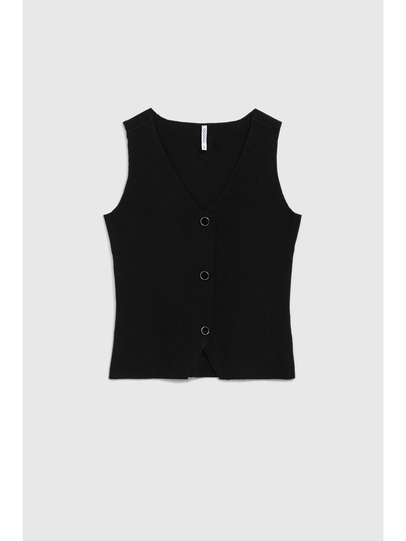 Moodo Črna ženska majica Moodo