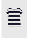 Moodo Modro-bela črtasta ženska majica Moodo