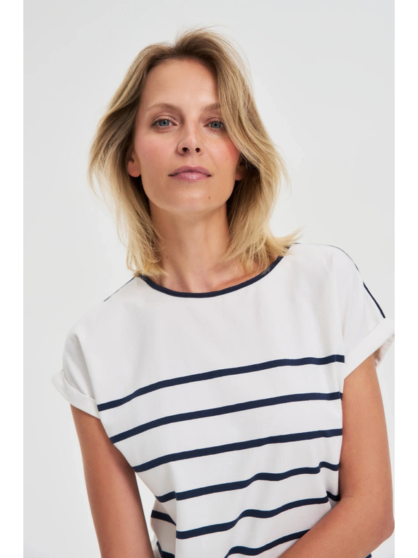 Moodo Temno modra ženska majica Moodo