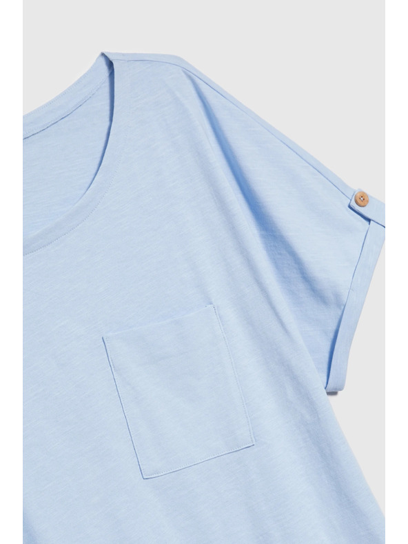 Moodo Svetlo modra ženska majica Moodo