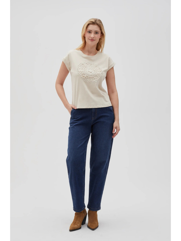 Moodo Svetlo bež ženska majica Moodo