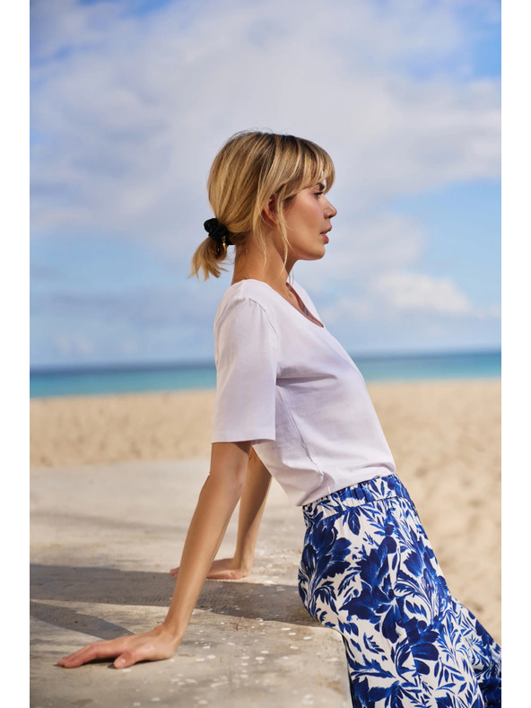 Moodo Bela ženska majica Moodo