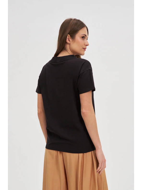 Moodo Črna ženska majica Moodo