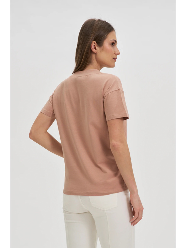 Moodo Svetlo rjava ženska majica Moodo