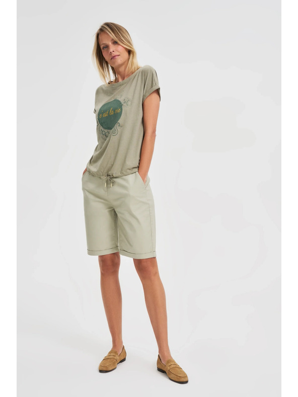 Moodo Olivna ženska majica Moodo