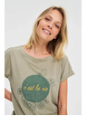 Moodo Olivna ženska majica Moodo
