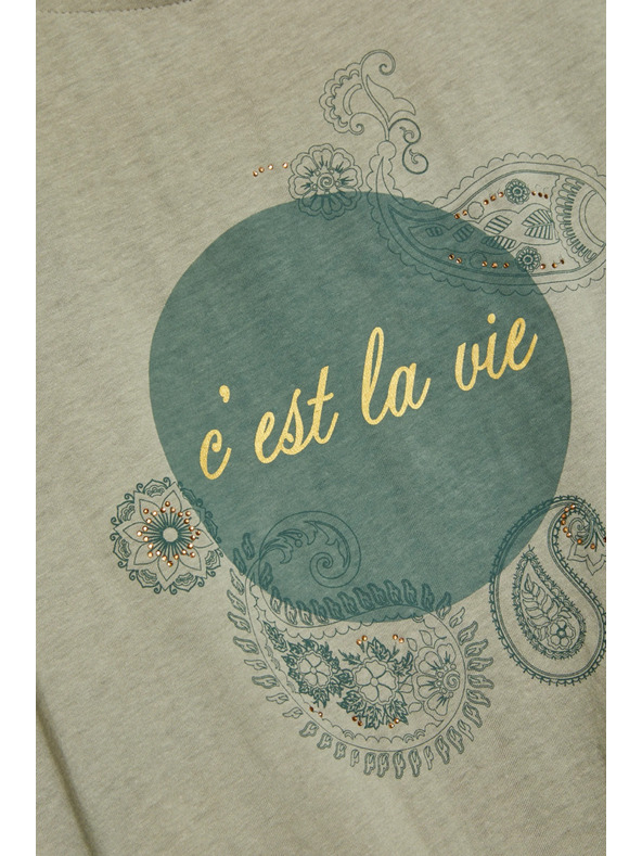 Moodo Olivna ženska majica Moodo