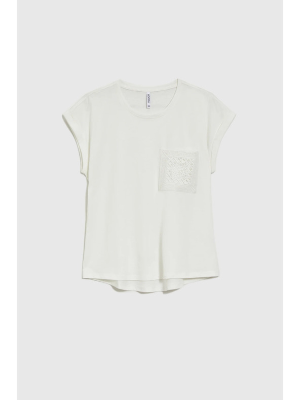 Moodo Bel bombažen top z žepom