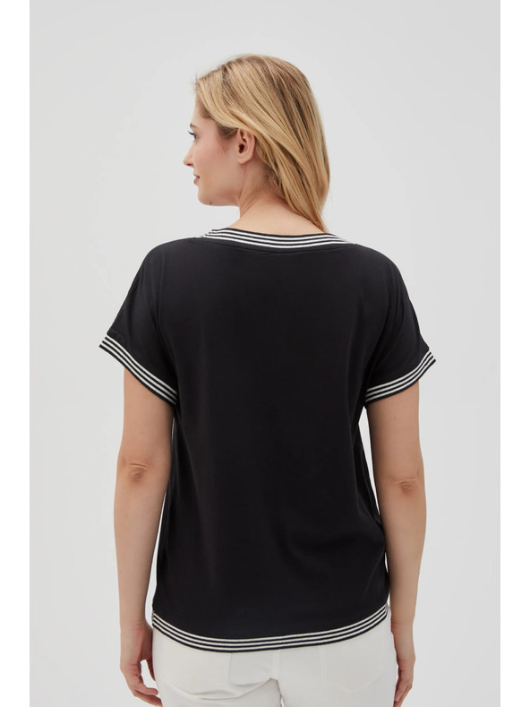 Moodo Črna ženska dolga srajca Moodo