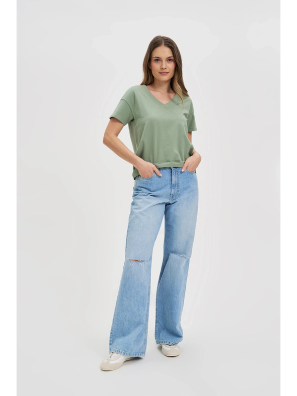 Moodo Olivna ženska majica Moodo