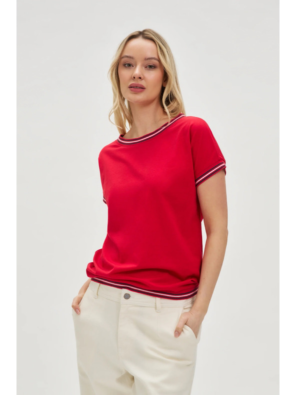 Moodo Rdeča ženska majica Moodo
