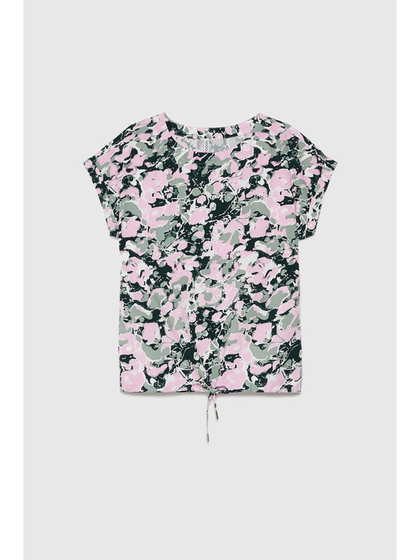 Moodo Rožnata ženska bluza z vezanjem