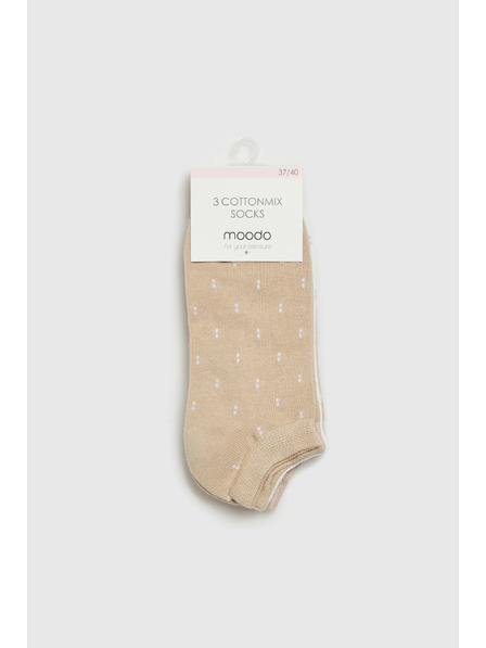 Moodo Bele ženske nogavice