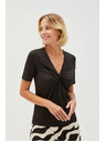 Moodo Črn ženski t-shirt