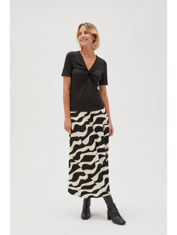 Moodo Črn ženski t-shirt