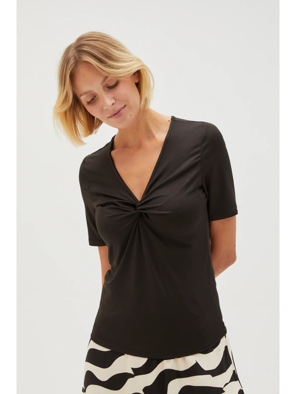 Moodo Črn ženski t-shirt
