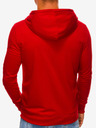 Edoti Rdeča moška jopica z zadrgo in kapuco Edoti
