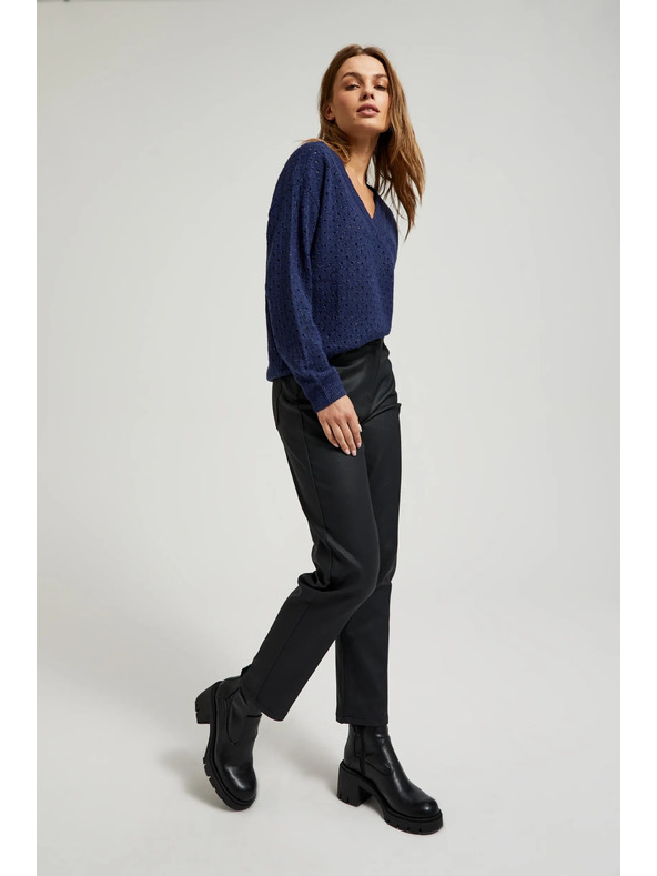 Moodo Črne ženske hlače