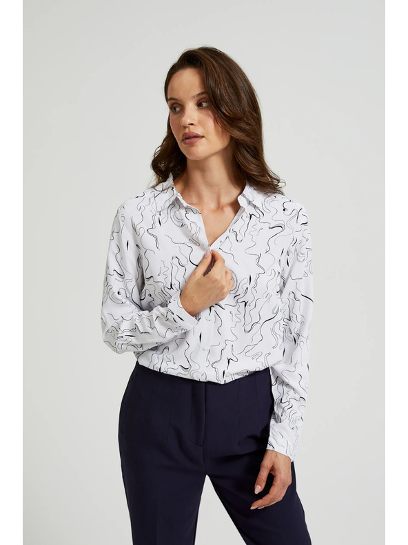 Moodo Bela ženska srajca