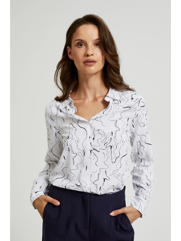 Moodo Bela ženska srajca