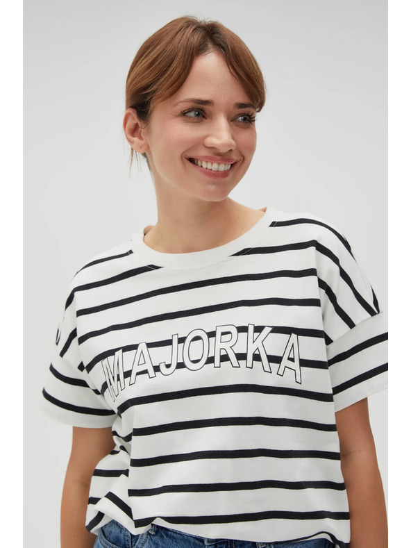 Moodo Belo žensko črtasto majico
