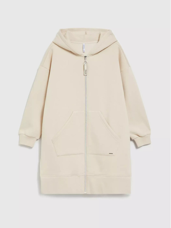 Moodo Bež dolga jakna