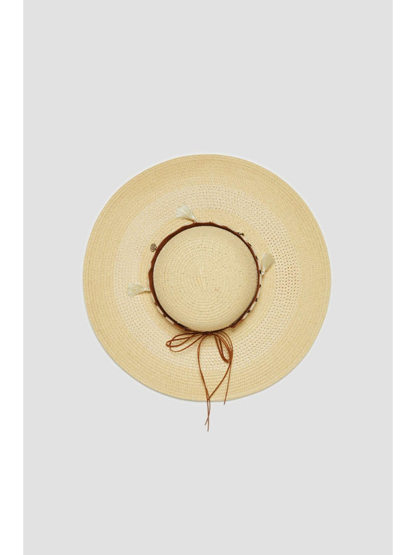 Moodo Svetlo bež ženski klobuk