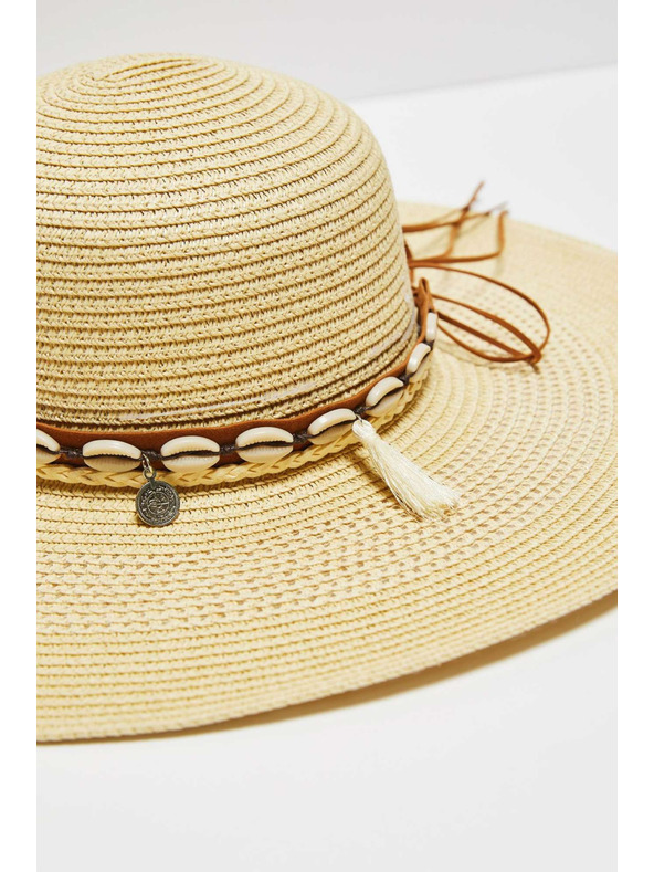 Moodo Svetlo bež ženski klobuk