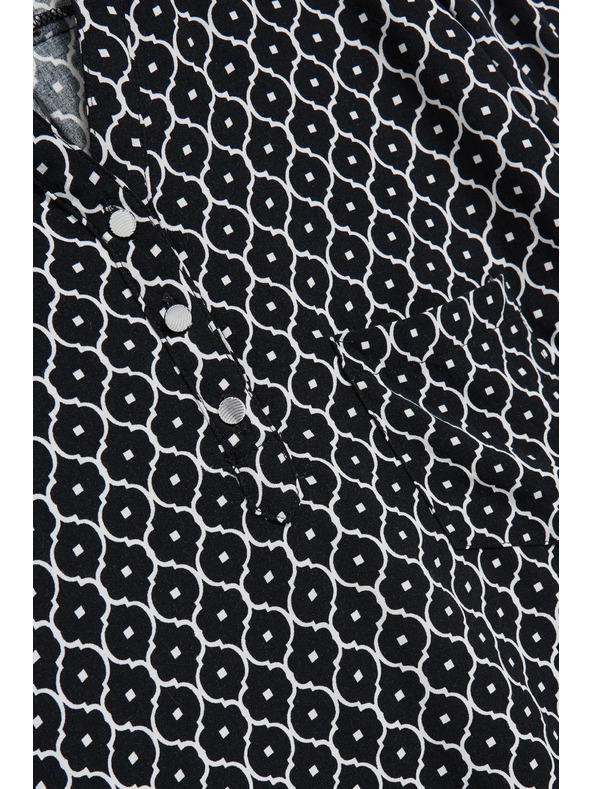 Moodo Črno-bela ženska srajca