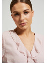 Moodo Roza ženska bluza z volani