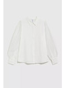 Moodo Bela srajca s prosojnimi rokavi