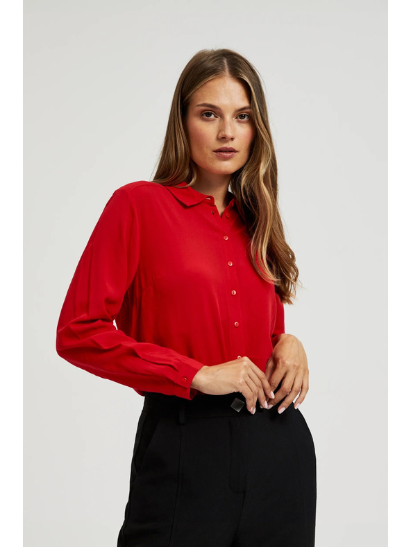 Moodo Rdeča ženska srajca