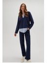 Moodo Temno modra ženska jopa