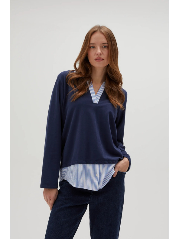 Moodo Temno modra ženska jopa