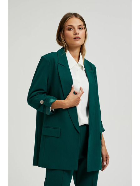 Moodo Temno zeleni ženski blazer