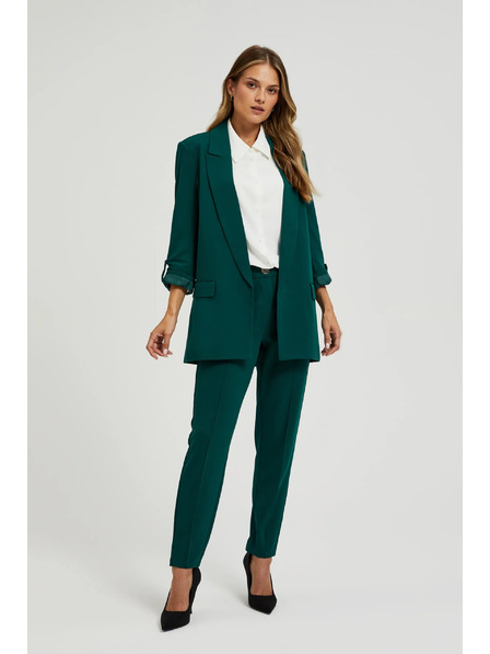 Moodo Temno zeleni ženski blazer
