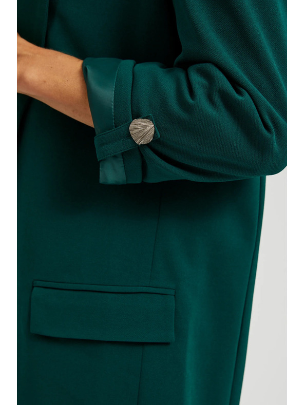 Moodo Temno zeleni ženski blazer