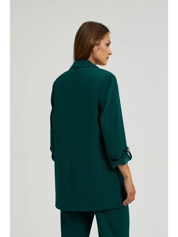 Moodo Temno zeleni ženski blazer
