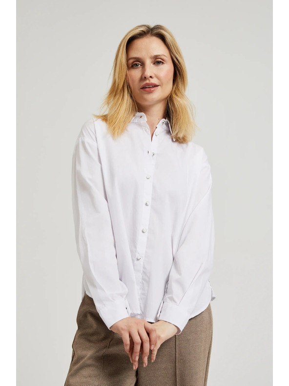 Moodo Bela ženska srajca