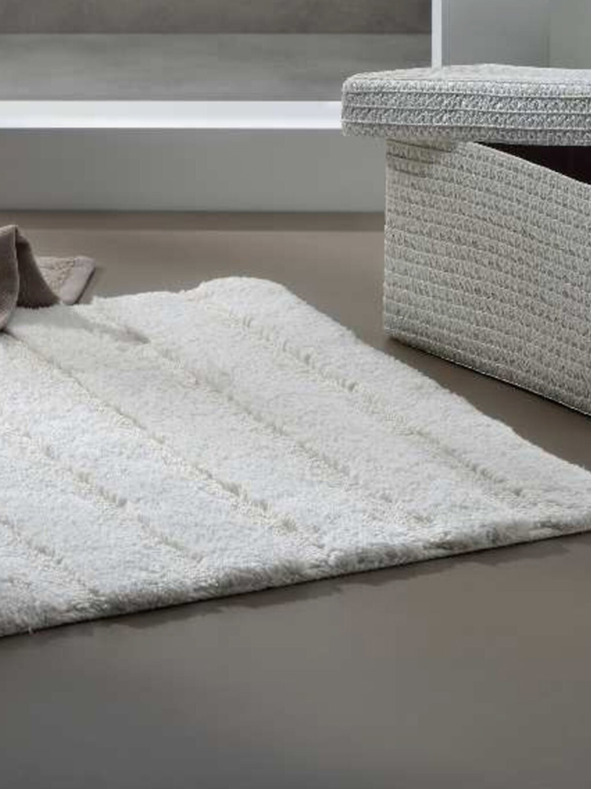 Kela Kopalniška preproga Megan 100x60 cm bombaž srebrnosiva KELA