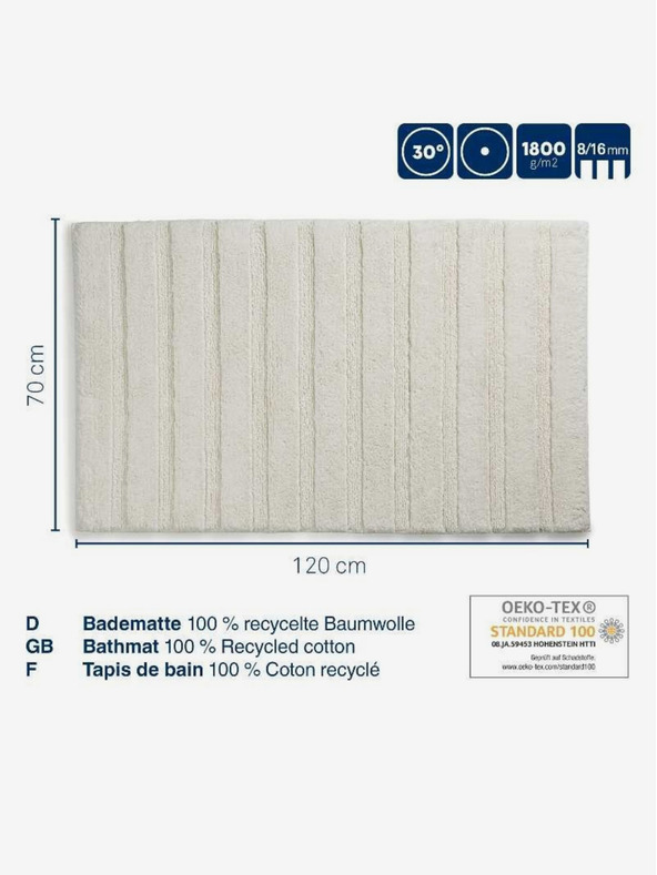 Kela Kopalniška preproga Megan 120x70 cm bombaž terra KELA