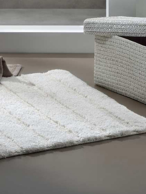 Kela Kopalniška preproga Megan 65x55 cm bombaž srebrnosiva KELA