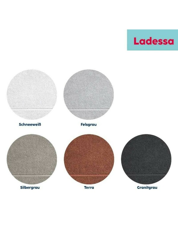 Kela Kopalniška preproga Ladessa 70x50 cm bombaž srebrno-siva KELA