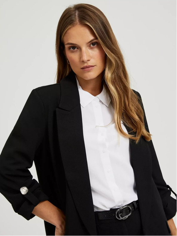 Moodo Črno žensko suknjič