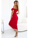 numoco Midi obleka CALLIE z odkritimi rameni