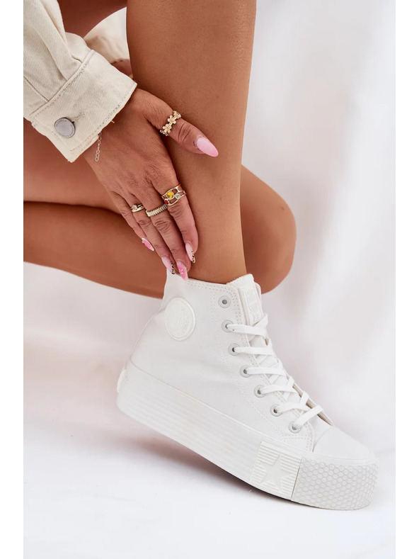 BIG STAR SHOES Ženske platnenaste superge na platformi Big Star